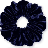 Velvet Scrunchies King Size Leopard XXL Plush Ponytail Holders Oversized Big Made in the USA
