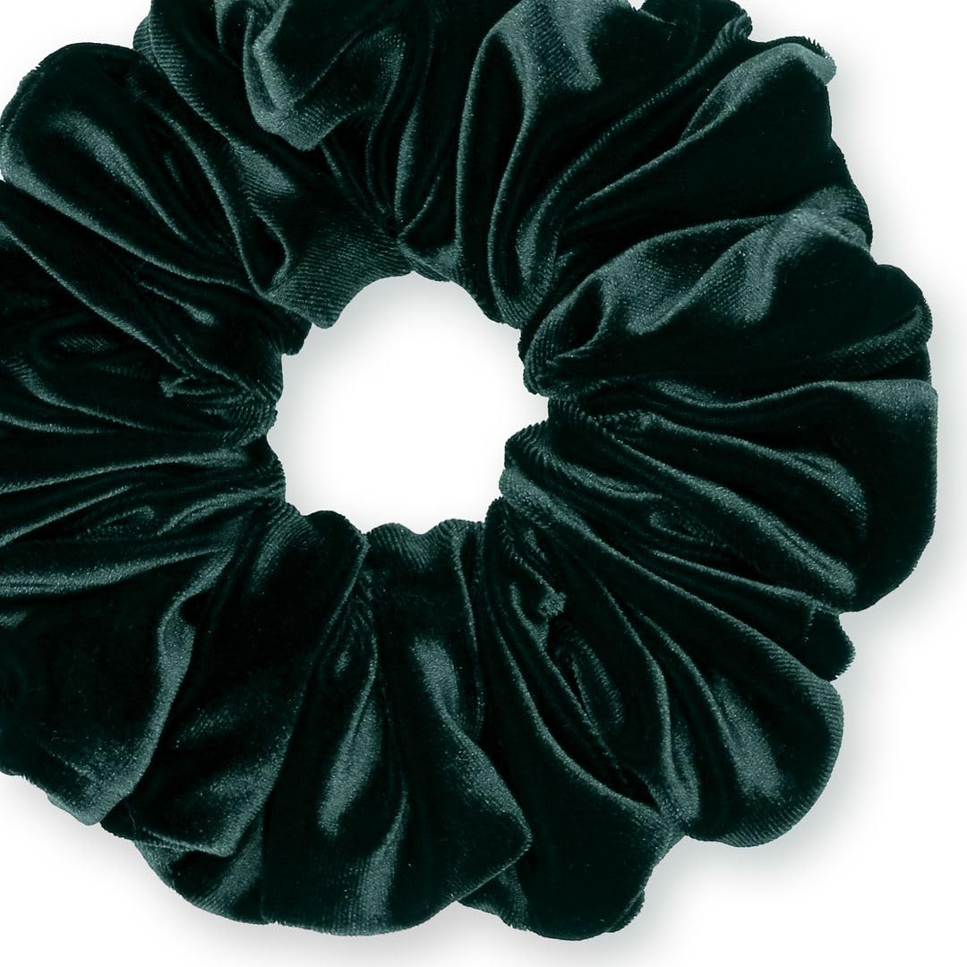 Velvet Scrunchies King Size Leopard XXL Plush Ponytail Holders Oversized Big Made in the USA