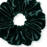 Velvet Scrunchies King Size Leopard XXL Plush Ponytail Holders Oversized Big Made in the USA