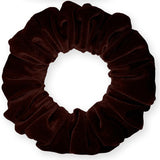 Velvet Scrunchies Jumbo Size Plush Big Ponytail Holders Thick Braided Locked Hair Big Made in the USA Green Pine