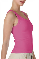 NIKIBIKI Women Seamless Reversible Ribbed Tank Top, Made in U.S.A, One Size