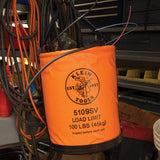 Klein Tools 5109 Canvas Bucket, Wide-Opening Straight-Wall Tool Bucket is Made of No. 6 Canvas with Black Molded Bottom, 75-Pound Load Rated