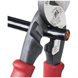 Klein Tools 63215 Cable Cutter, Made in USA, High-Leverage 6.5-Inch Compact, Forged From US Made Steel, Ideal for Cutting Aluminum and Copper Cable