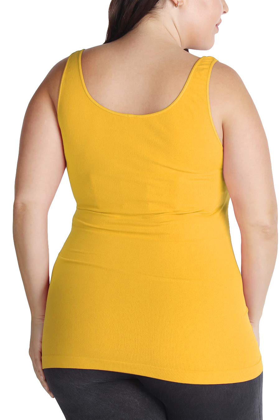 NIKIBIKI Women Seamless Premium Classic Tank Top, Made in U.S.A, Plus Size