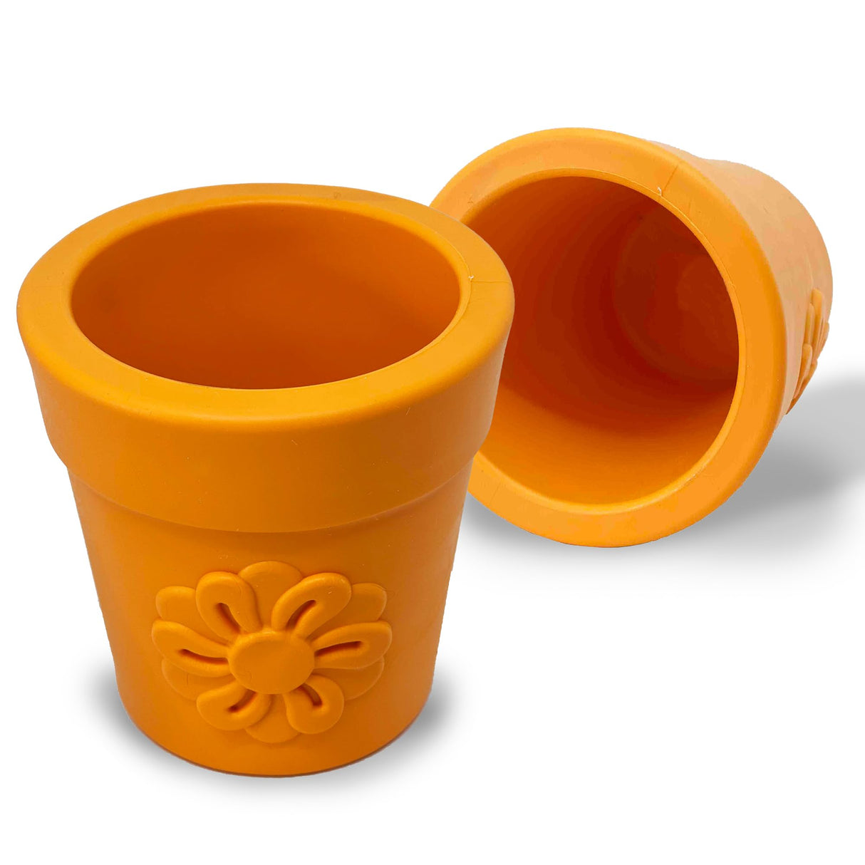 SodaPup Honey Pot – Durable Dog Treat Dispenser & Enrichment Toy Made in USA from Non-Toxic, Pet Safe, Food Safe Natural Rubber Material for Mental Stimulation, Problem Chewing, Calming Nerves, & More