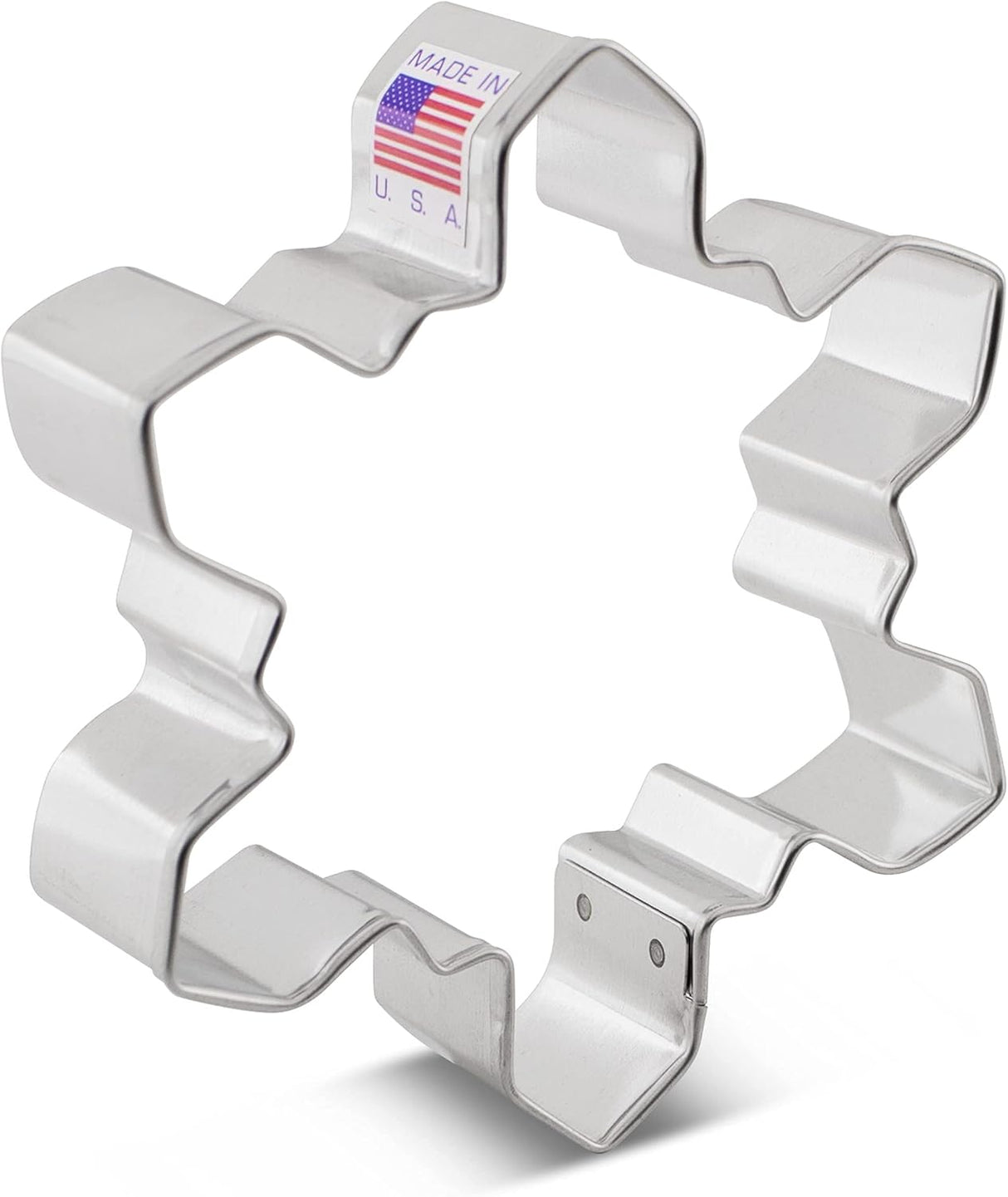 Geometric Snowflake Cookie Cutter, 4" Made in USA by Ann Clark