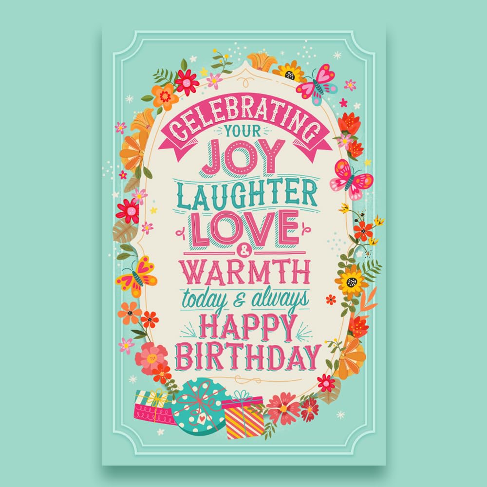Prime Greetings Friend Birthday Card, Made in America, Eco-Friendly, Thick Card Stock with Premium Envelope 5in x 7.75in, Packaged in Protective Mailer