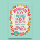 Prime Greetings Friend Birthday Card, Made in America, Eco-Friendly, Thick Card Stock with Premium Envelope 5in x 7.75in, Packaged in Protective Mailer