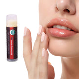 USDA Organic Lip Balm 6-Pack by Earth's Daughter Stocking Stuffers - Fruit Flavors, Beeswax, Coconut Oil, Vitamin E - Best Lip Repair Chapstick for Dry Cracked Lips - Moisturizing Lip Care