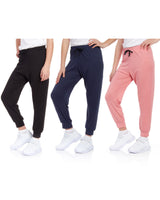 Sweet Hearts Girls' Sweatpants - Super Soft Athletic Performance Joggers: Made in USA (3 Pack)