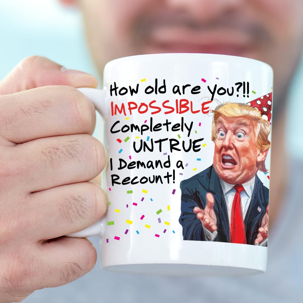 Funny Trump Birthday Glass - Trump Birthday Gifts for Men, Donald Trump Gifts for Men, Funny Birthday Gift for Women, Trump Gifts, Birthday Gift for Husband, Trump Stuff, Maga Merch (SHOT GLASS)