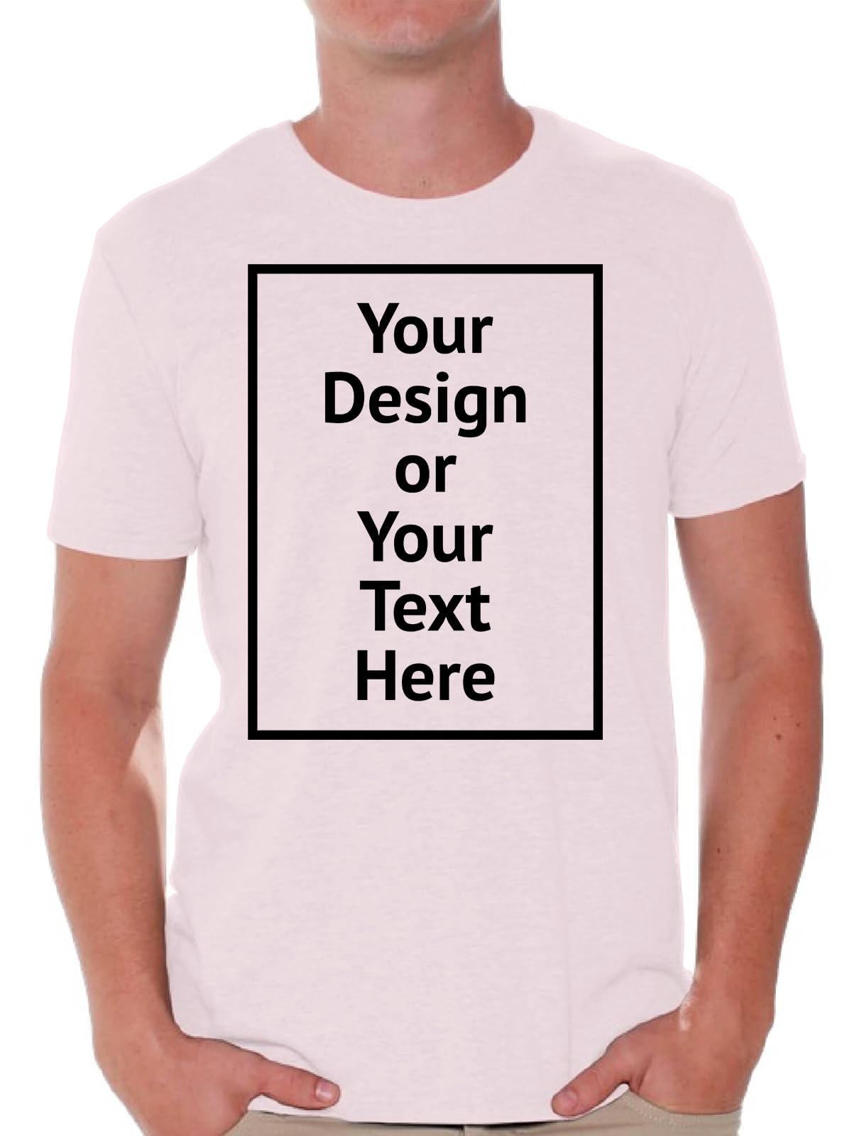 Custom Shirt Men Personalized Add Your Image T-Shirt Add Your Text Photo Front/Back Print