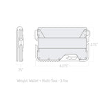 Dango Slim Minimalist Wallet for Men - RFID Blocking - Leather + Multi-Tool