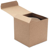 Made in USA 10-Count Recycled Brown Kraft Gift Boxes (5" X 5" X 3") with Tuck Lids for Weddings, Crafting and Baking Packaging Needs