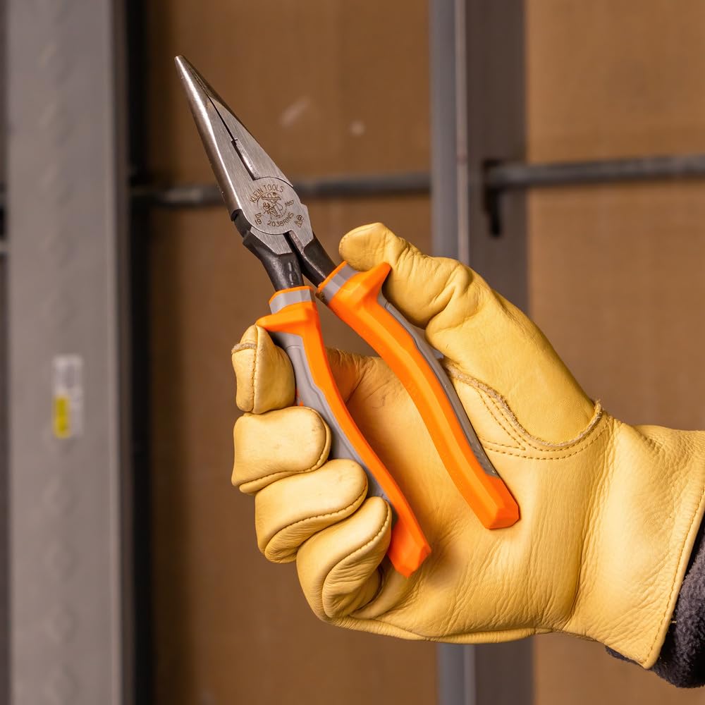 Klein Tools 1005RINS Insulated Pliers, Made in USA, Cutting / Crimping Tool for Insulated and Non-Insulated 10 to 22 AWG Wire and Connectors,1000V Rated