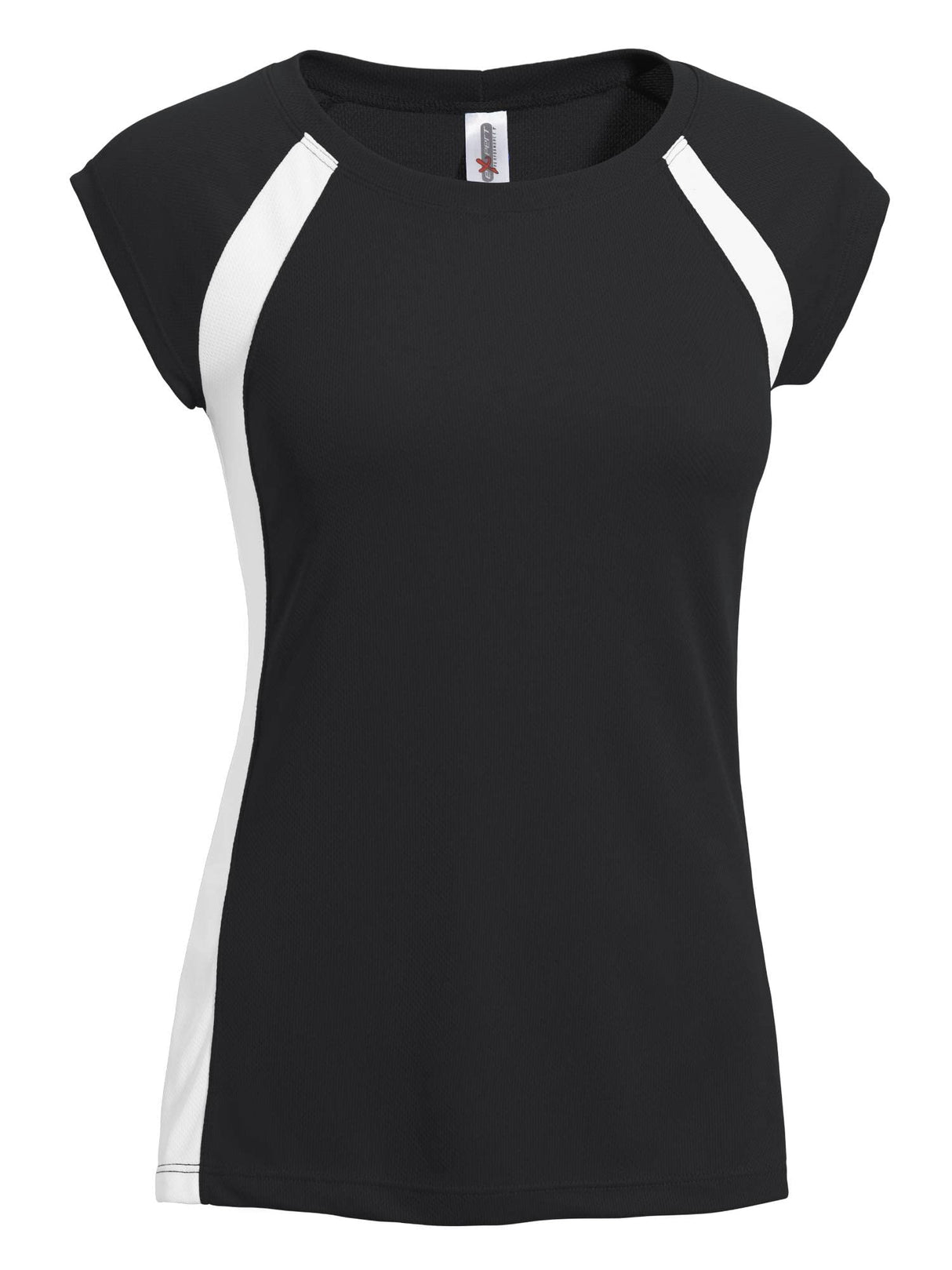 Expert Brand USA-Made Women's Oxymesh Dry Fit Quarter Sleeve Athletic T-Shirt