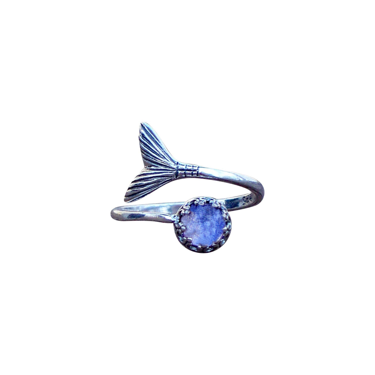 Bottled Up Designs Handmade Mermaid Adjustable Ring, Recycled Bottle Glass, Sterling Silver, Eco Friendly, Made in USA, Birthday Gifts, Mothers Day, Women, Anniversary (Mason Jar Aqua)