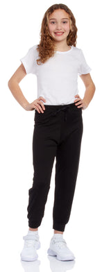Sweet Hearts Girls' Sweatpants - Super Soft Athletic Performance Joggers: Made in USA (3 Pack)