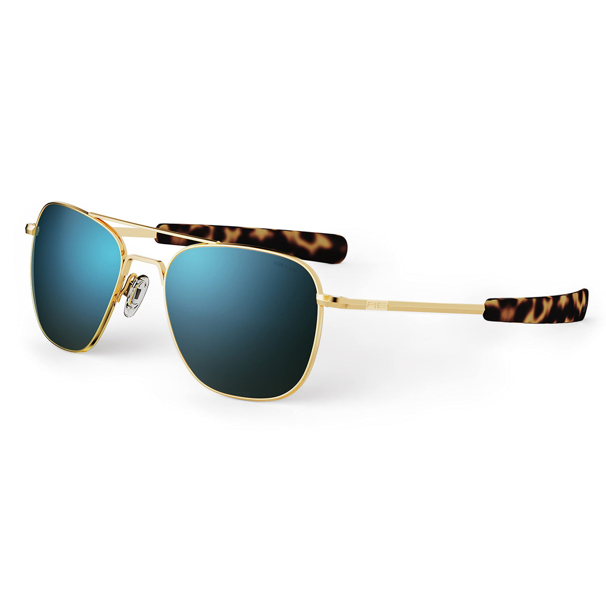 Randolph USA | Gold Classic Aviator Sunglasses for Men or Women 100% UV