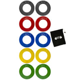 Micro Gainz Olympic Fractional Weight Plates Set, 10 Piece Olympic Weight Plates Set with Bag, Designed for Olympic Barbells for Strength Training and Micro Loading, Made in USA