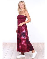 Popana Womens Long Maxi Skirt - Made in USA Long Skirts for Women Trendy - Casual Convertible Sundress Plus Size Maxi Skirt