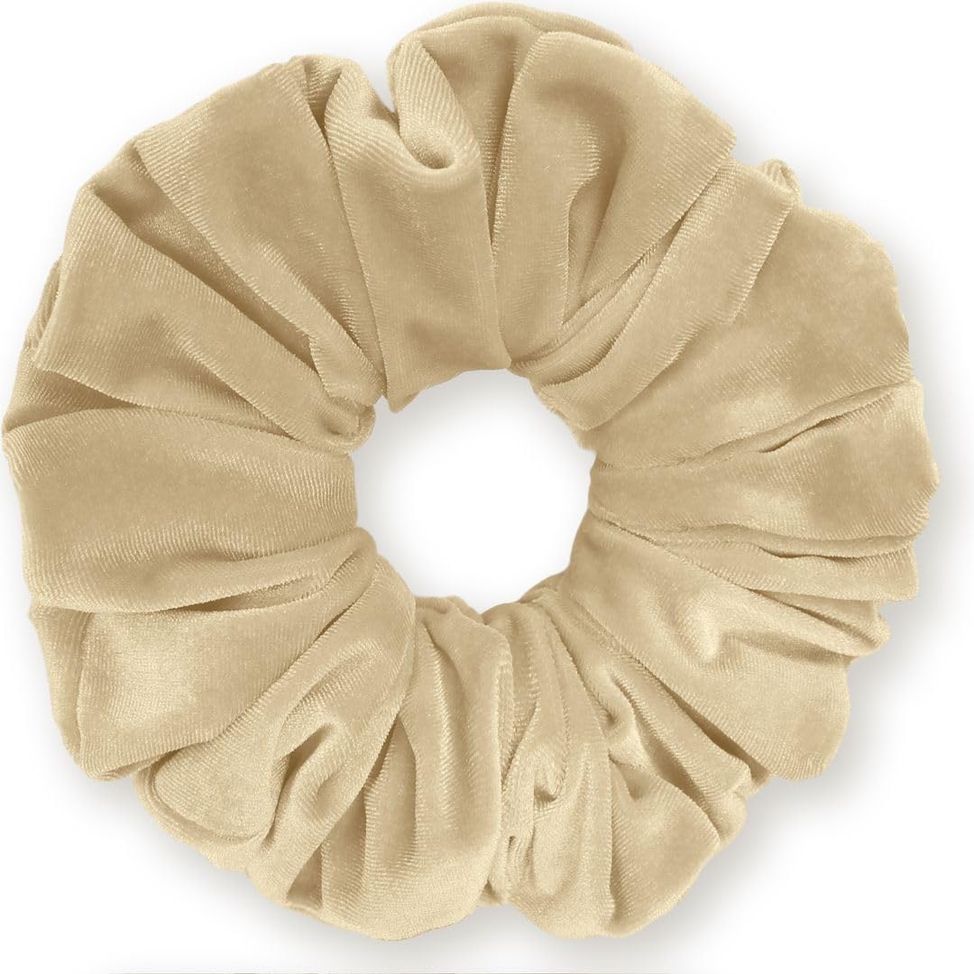 Velvet Scrunchies King Size Leopard XXL Plush Ponytail Holders Oversized Big Made in the USA