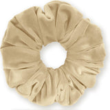 Velvet Scrunchies King Size Leopard XXL Plush Ponytail Holders Oversized Big Made in the USA