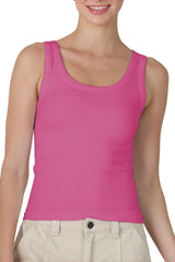 NIKIBIKI Women Seamless Reversible Ribbed Tank Top, Made in U.S.A, One Size