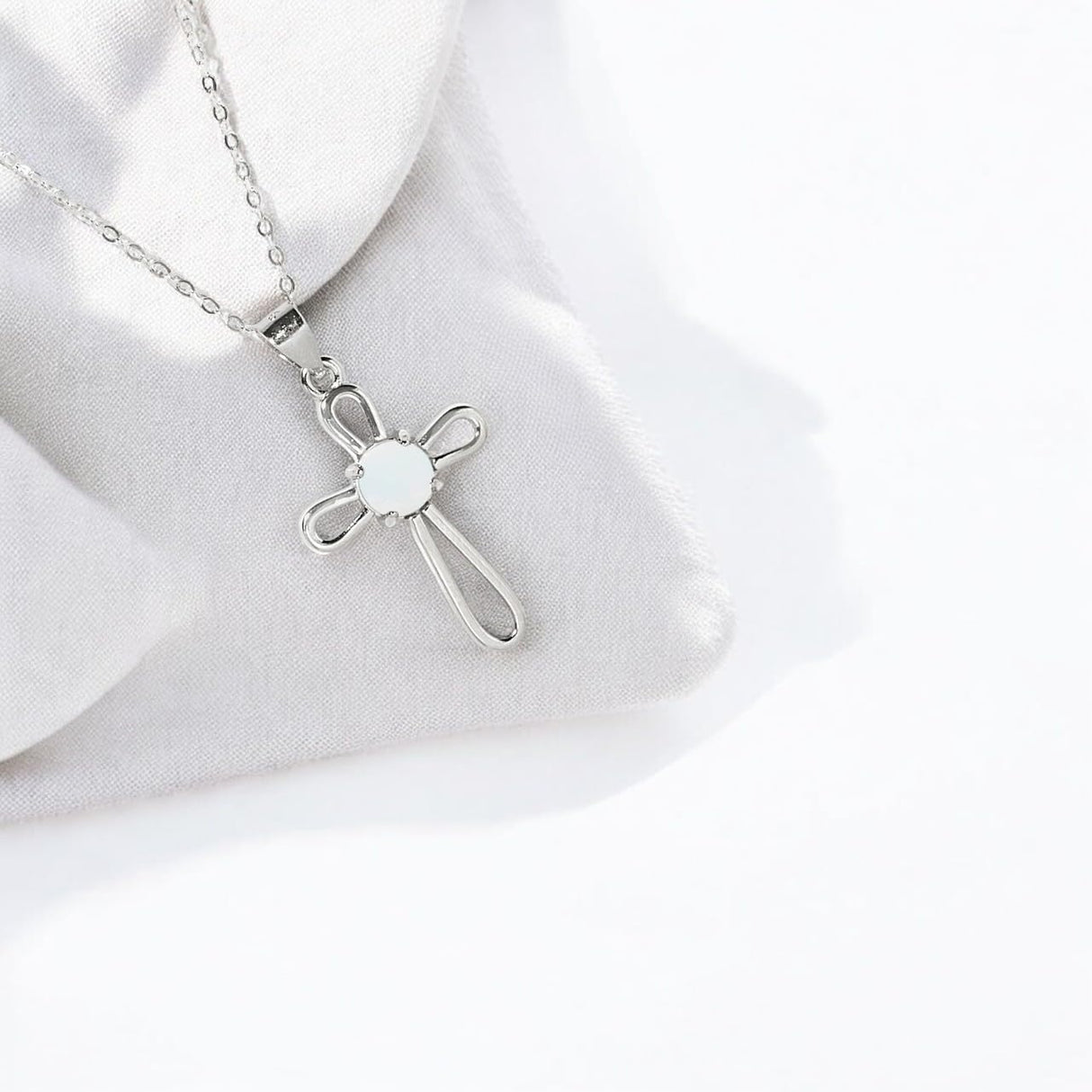 Bottled Up Designs Handmade Recycled Antique Bottles Sterling Silver At The Cross Necklace (Mason Jar Aqua)