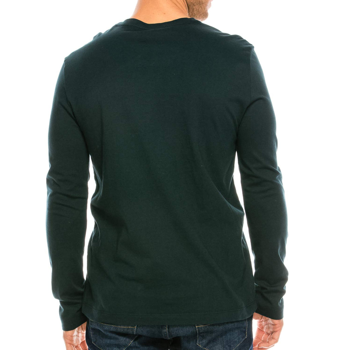 YURO-K Men's Premium Cotton Classic Long Sleeve Crew Neck T-Shirt S - XX Large