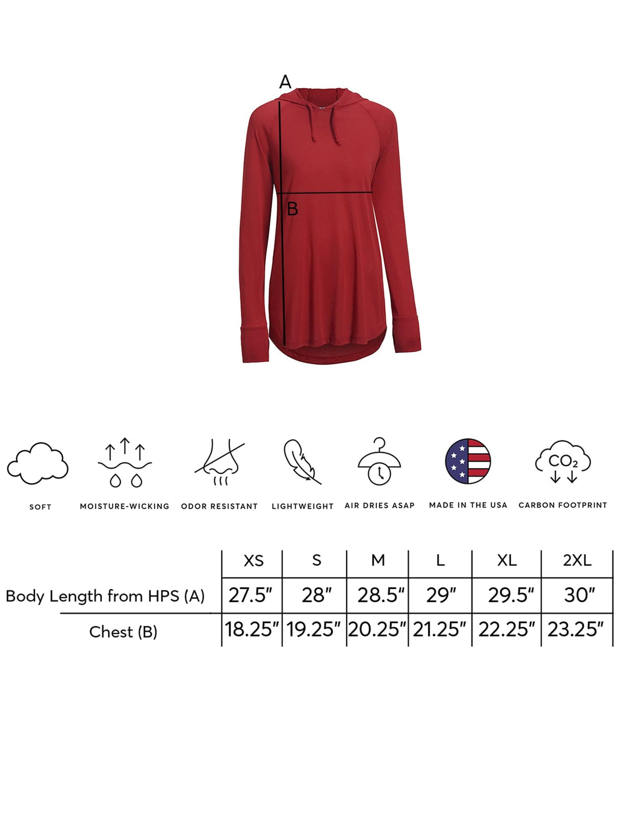 Expert Brand USA-Made Women's Soft Casual Activewear Siro Hoodie