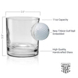 BenShot Golf Ball Wine Glass - 15oz | Made in the USA