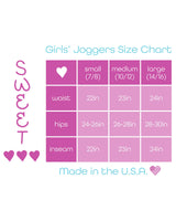 Sweet Hearts Girls' Sweatpants - Super Soft Athletic Performance Joggers: Made in USA (3 Pack)