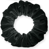 Velvet Scrunchies Jumbo Size Plush Big Ponytail Holders Thick Braided Locked Hair Big Made in the USA Green Pine