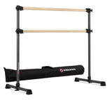 VITA Barre Portable Freestanding Double Ballet Barre, Prodigy, with Carry Bag | Adjustable Height, USA Made, Home or Gym Exercise Equipment for Kids & Adults | Dance, Fitness, Pilates