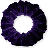 Velvet Scrunchies Jumbo Size Plush Big Ponytail Holders Thick Braided Locked Hair Big Made in the USA Green Pine