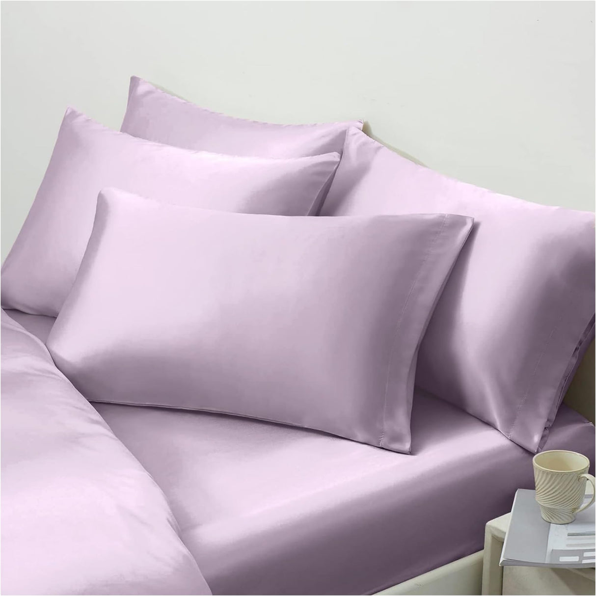 Pink Silk Pillow Cases with Zipper Made in USA, 100% 22 Momme Mulberry Silk Pillowcase for Hair and Skin, Acne Free, Anti Aging, Anti Wrinkle, Hypoallergenic (Pink, Standard)