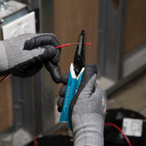 Klein Tools D2000-28 Pliers, Made in USA, Diagonal Cutting Pliers with Angled Head are Heavy-Duty to Cut ACSR, Screws, Nails, Most Hardened Wire, 8-Inch
