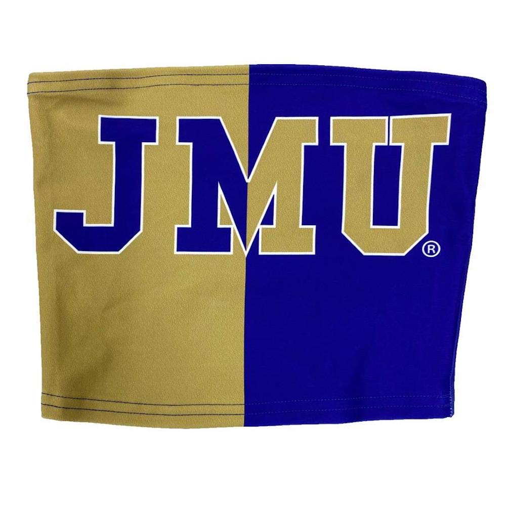 Lojobands Women's Tailgate Outfit College Two Tone Color Block Tube Top Made in USA One Size Fits Most