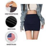 Sweet Hearts Faux Leather Pencil Skirt for Women- Midi Below Knee Office Skirt Mini Bodycon Skirt Made in USA
