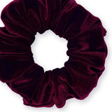 Velvet Scrunchies Premium Plush Soft Ponytail Holder Made in the USA Black