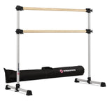 VITA Barre Portable Freestanding Double Ballet Barre, Prodigy, with Carry Bag | Adjustable Height, USA Made, Home or Gym Exercise Equipment for Kids & Adults | Dance, Fitness, Pilates