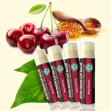 USDA Organic Lip Balm 6-Pack by Earth's Daughter Stocking Stuffers - Fruit Flavors, Beeswax, Coconut Oil, Vitamin E - Best Lip Repair Chapstick for Dry Cracked Lips - Moisturizing Lip Care