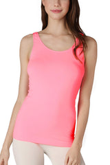 NIKIBIKI Women Seamless Basic Jersey Tank Top, Made in U.S.A, One Size