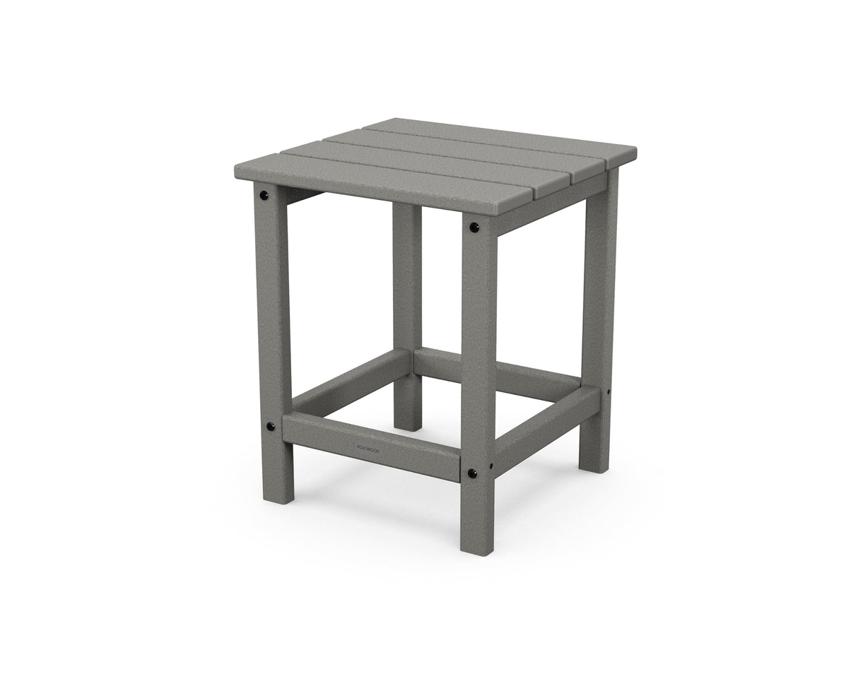 POLYWOOD ECT18GY Long Island Side Table, 18-Inch, Slate Grey