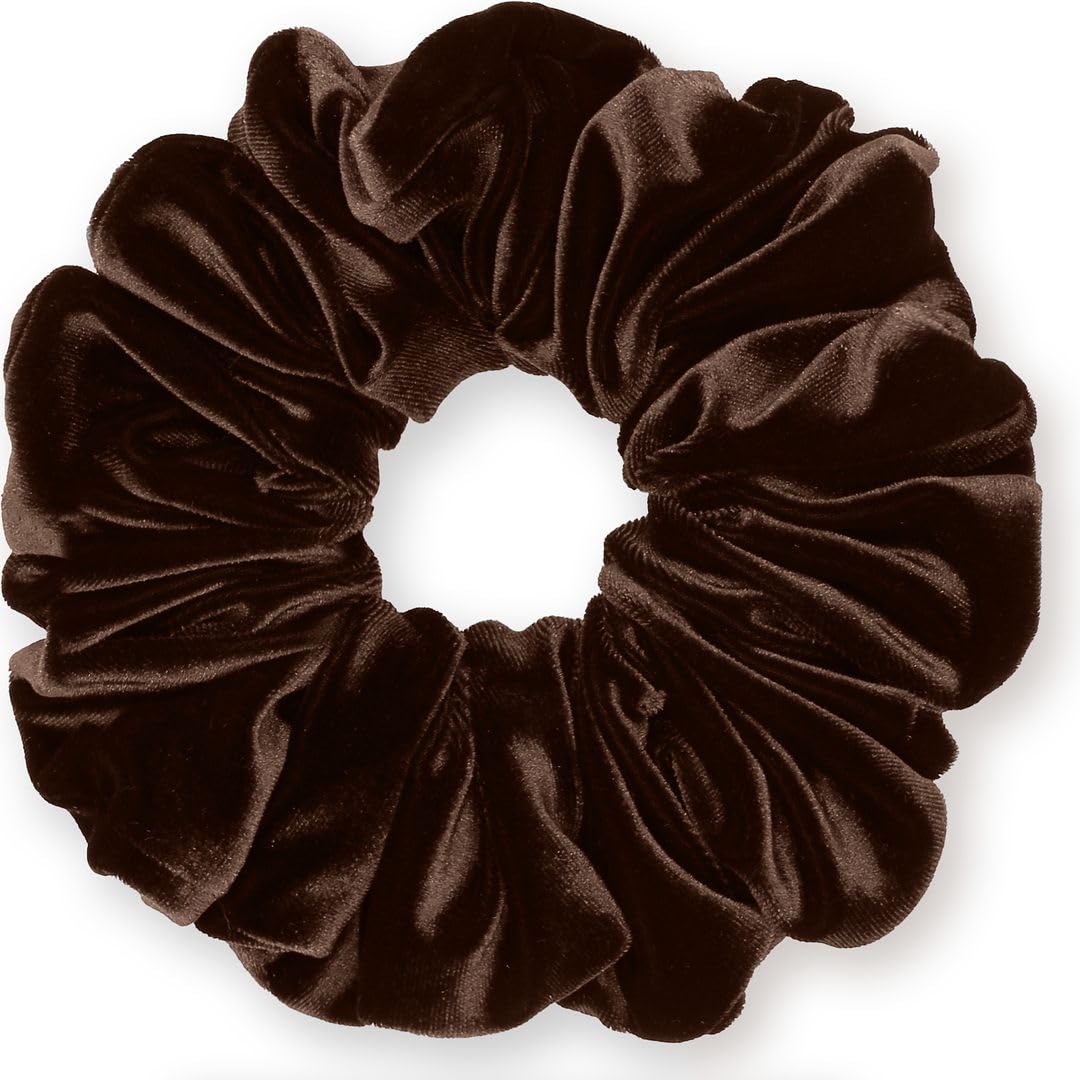 Velvet Scrunchies King Size Leopard XXL Plush Ponytail Holders Oversized Big Made in the USA