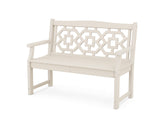 MARTHA STEWART MSTGB481BL Chinoiserie 48" Garden Bench, Black