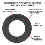 Micro Gainz Calibrated Fractional Weight Plate Set of 2 Plates, Choose Set (.25LB-1.25LB), Designed for Olympic Barbells for Strength Training & Micro Loading Bar Weights, Made in USA