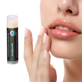 USDA Organic Lip Balm 6-Pack by Earth's Daughter Stocking Stuffers - Fruit Flavors, Beeswax, Coconut Oil, Vitamin E - Best Lip Repair Chapstick for Dry Cracked Lips - Moisturizing Lip Care
