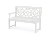 MARTHA STEWART MSTGB481BL Chinoiserie 48" Garden Bench, Black